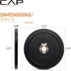 imageCAP Barbell Rubber Olympic Bumper Plate  Multiple OptionsColorsPRO