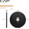 imageCAP Barbell Rubber Olympic Bumper Plate  Multiple OptionsColorsPRO