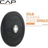 imageCAP Barbell Rubber Olympic Bumper Plate  Multiple OptionsColorsPRO
