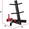 imageCAP Barbell Weight Plate Rack for 1Inch Weight PlatesRed  Deluxe 1 Plate Tree