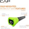 imageCAP Barbell Weighted Workout Bar  520 lb  Multiple Options10 LB  Green