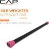 imageCAP Barbell Weighted Workout Bar  520 lb  Multiple Options10 LB  Red