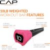 imageCAP Barbell Weighted Workout Bar  520 lb  Multiple Options10 LB  Red