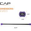 imageCAP Barbell Weighted Workout Bar  520 lb  Multiple Options15 LB  Purple