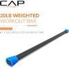 imageCAP Barbell Weighted Workout Bar  520 lb  Multiple Options20 LB  Blue