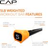 imageCAP Barbell Weighted Workout Bar  520 lb  Multiple Options5 LB  Orange