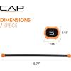 imageCAP Barbell Weighted Workout Bar  520 lb  Multiple Options5 LB  Orange