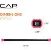 imageCAP Barbell Weighted Workout Bar  520 lb  Multiple Options8 LB  Red