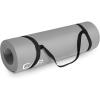 imageCAP Barbell 12Inch High Density Exercise Yoga Mat with Strap  Multiple OptionsGray