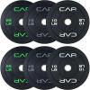imageCAP Barbell 2Inch Olympic Bumper Plate Weight Set  100370 lbs  Multiple OptionsECONOMY