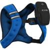 imageCAP Barbell 8LB Weighted Vest  Unisex Workout Vest with Phone Pouch Reflective Strips and Adjustable Fit for Walking Running Cardio and Strength Training  Black or BlueBlue