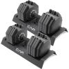 imageCAP Barbell ADJUSTABELL Adjustable 55 lb Hex Dumbbell Weights  Singles ampamp Pairs  Multiple Handle OptionsPair