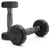 imageCAP Barbell Coated Dumbbell Weight  Multiple Options Pairs ampamp Sets12Sided  Black Handle