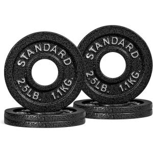imageCAP Barbell 2Inch Olympic Weight Plate  Multiple OptionsClassic  Black