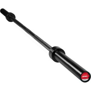 imageCAP Barbell 7Foot Olympic Barbell Pro Series  Olympic ampamp Power Bar OptionsTHE REBEL  Black  Center Knurl