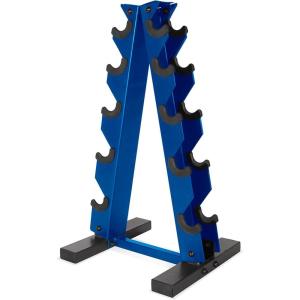 imageCAP Barbell AFrame Dumbbell Weight Rack  Color SeriesBlue
