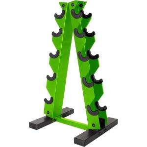 imageCAP Barbell AFrame Dumbbell Weight Rack  Color SeriesGreen
