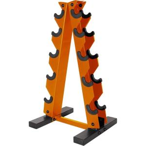 imageCAP Barbell AFrame Dumbbell Weight Rack  Color SeriesOrange