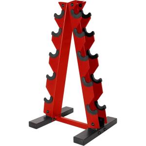 imageCAP Barbell AFrame Dumbbell Weight Rack  Color SeriesRed