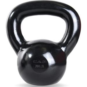 imageCAP Barbell Cast Iron Kettlebell  Coated Options Singles and Sets Multiple Weight Choices20 lb