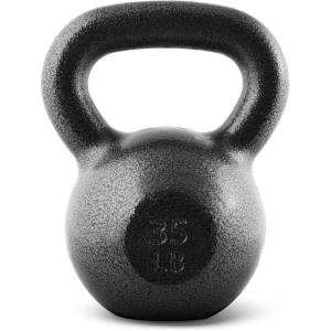 imageCAP Barbell Cast Iron Kettlebell  Coated Options Singles and Sets Multiple Weight Choices35 LB Single