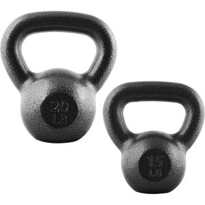 imageCAP Barbell Cast Iron Kettlebell  Coated Options Singles and Sets Multiple Weight Choices35 lb Set