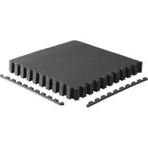 imageCAP Barbell Exercise Puzzle Mats Packs Tiles 24quotx24quot  Multiple OptionsT  Black