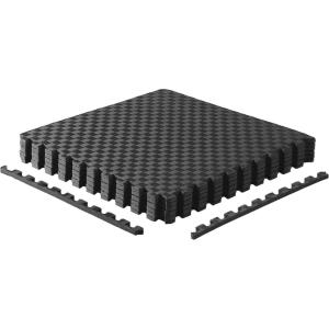 imageCAP Barbell Exercise Puzzle Mats Packs Tiles 24quotx24quot  Multiple OptionsTatami  Black