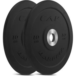 imageCAP Barbell Rubber Olympic Bumper Plate  Multiple OptionsColorsPRO