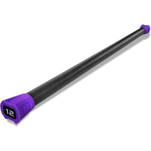 imageCAP Barbell Weighted Workout Bar  520 lb  Multiple Options12 LB  Purple
