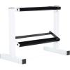 imageCAP Barbell 150 lb Dumbbell Set with 2Tier Rack  Multiple OptionsWhite