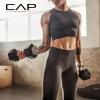 imageCAP Barbell 150 lb Dumbbell Set with 2Tier Rack  Multiple OptionsWhite
