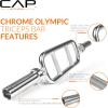 imageCAP Barbell 2quot Solid Olympic Triceps Bar No Collars Chrome