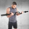imageCAP Barbell 48Inch Super Curl Olympic Barbell for 2Inch Weight Plates  Multiple OptionsBlack