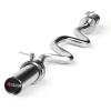 imageCAP Barbell 48Inch Super Curl Olympic Barbell for 2Inch Weight Plates  Multiple OptionsChrome
