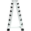 imageCAP Barbell AFrame Dumbbell RackWhite