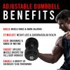 imageCAP Barbell Adjustable Dumbbell Weight Set  Multiple OptionsBlack  105 LB  Pair