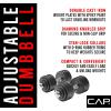 imageCAP Barbell Adjustable Dumbbell Weight Set  Multiple OptionsBlack  105 LB  Pair