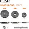 imageCAP Barbell Adjustable Dumbbell Weight Set  Multiple OptionsBlack  525 LB  Single