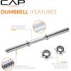 imageCAP Barbell Adjustable Dumbbell Weight Set  Multiple OptionsBlack  525 LB  Single