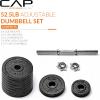 imageCAP Barbell Adjustable Dumbbell Weight Set  Multiple OptionsBlack  525 LB  Single