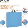 imageCAP Barbell All Purpose Folding Anti Tear Exercise Training Aerobic Fitness Gym ampamp Gymnastics Balance Mat  Multiple optionsBlue