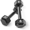 imageCAP Barbell Cast Iron Hex Dumbbell  Multiple OptionsBlack  Pair