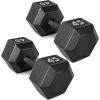 imageCAP Barbell Cast Iron Hex Dumbbell  Multiple OptionsBlack  Pair