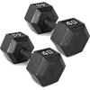 imageCAP Barbell Cast Iron Hex Dumbbell  Multiple OptionsBlack  Pair