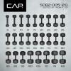 imageCAP Barbell Cast Iron Hex Dumbbell  Multiple OptionsBlack  Single