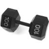 imageCAP Barbell Cast Iron Hex Dumbbell  Multiple OptionsBlack  Single