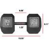 imageCAP Barbell Cast Iron Hex Dumbbell  Multiple OptionsBlack  Single