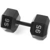imageCAP Barbell Cast Iron Hex Dumbbell  Multiple OptionsBlack  Single