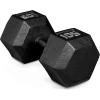 imageCAP Barbell Cast Iron Hex Dumbbell  Multiple OptionsBlack  Single